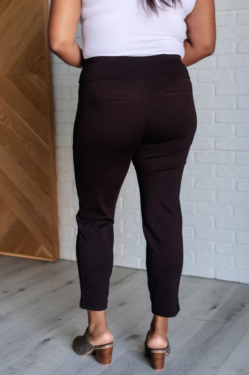 Magic Ankle Crop Skinny Pants in Chocolate by Dear Scarlett - Image 8