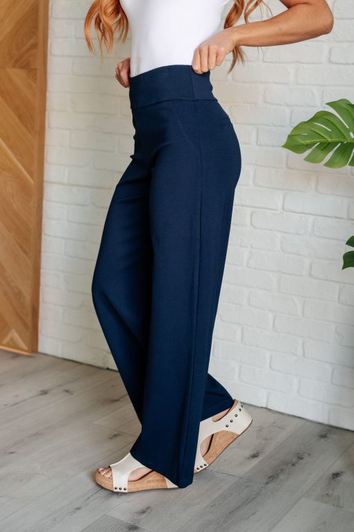 Dear Scarlett Magic Wide Leg Pants in Navy - Image 6