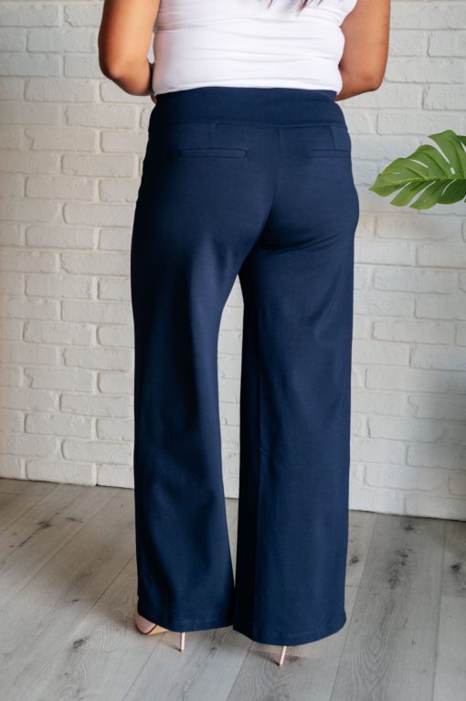 Dear Scarlett Magic Wide Leg Pants in Navy - Image 7